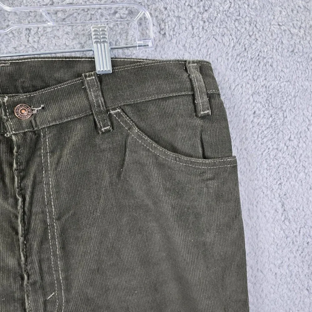 Vintage Levi's 515 Men's Green Straight Leg Jeans 90's Size 38 x 30